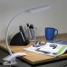 Clamp on Reading Light for Bed, Z2 Piano Lamp Clip on LED Light (7W, 3 Level Touch Dimmer, Adjustable Flexible Gooseneck) White Desk Lamp